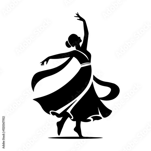 Simple Vector Icon of a aula dance – Logo Design Illustration