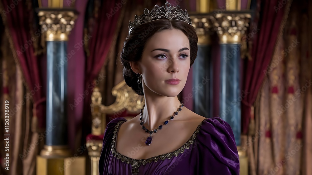 Beautiful queen Esther, biblical character. Woman in Attire, ancient Biblical History, wearing royal and a jeweled crown, set in a majestic palace scene with intricate details and rich colors
Beautiful queen Esther, biblical character. Woman in Attire, ancient Biblical History, wearing royal and a jeweled crown, set in a majestic palace scene with intricate details and rich colors