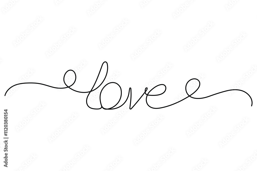 Continuous one line drawing of heart shape love sign Continuous one line drawing of heart shape love sign
