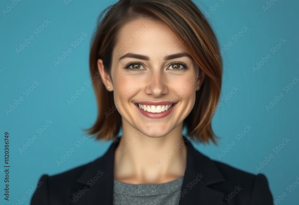 Portrait of a confident young woman with determination and optimism Portrait of a confident young woman with determination and optimism