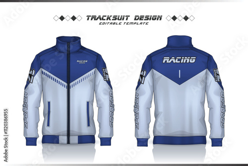 Jacket Design, Tracksuit Design, Windbreaker, motocross jersey template shirt for sport uniform design