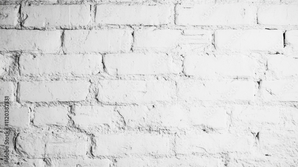 Textured white brick wall urban location architectural detail indoor environment close-up view minimalist concept for design inspiration