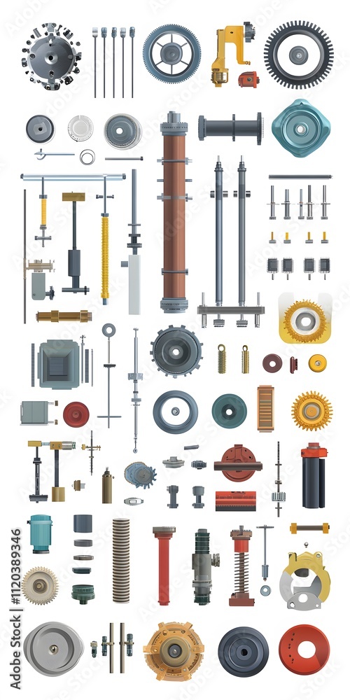 Theme: Mechanical Workshop, Tools, Icon Set, Shapes, Objects, on White Background, Abstract Image, Texture, Pattern Background, Wallpaper, Cover and Screen of Smartphone, PC, Laptop, 9:16 and 16:9 For Theme: Mechanical Workshop, Tools, Icon Set, Shapes, Objects, on White Background, Abstract Image, Texture, Pattern Background, Wallpaper, Cover and Screen of Smartphone, PC, Laptop, 9:16 and 16:9 For