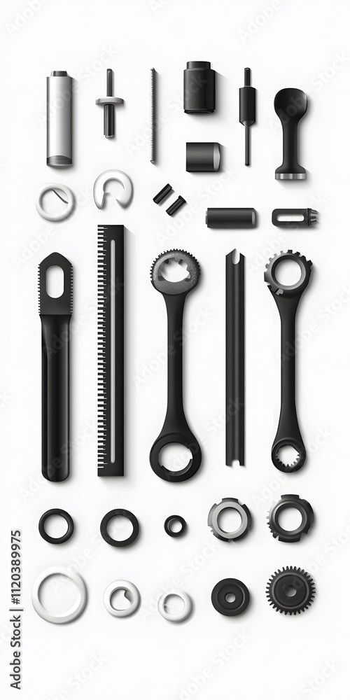 Theme: Mechanical Workshop, Tools, Icon Set, Shapes, Objects, on White Background, Abstract Image, Texture, Pattern Background, Wallpaper, Cover and Screen of Smartphone, PC, Laptop, 9:16 and 16:9 For Theme: Mechanical Workshop, Tools, Icon Set, Shapes, Objects, on White Background, Abstract Image, Texture, Pattern Background, Wallpaper, Cover and Screen of Smartphone, PC, Laptop, 9:16 and 16:9 For