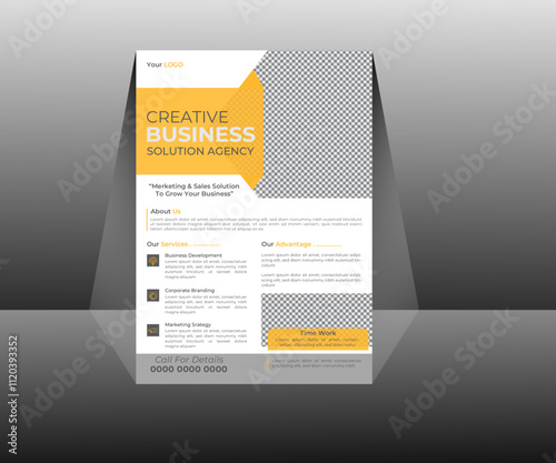 The Flyer Template is made in Adobe Illustrator professio business flyer .. This Template is best suitable for your Business. You can change images, text, and color very quickly and easily.