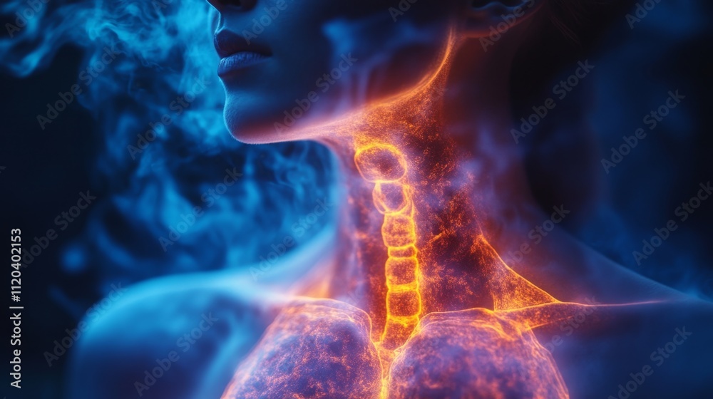 Diseño sobre lo dañino de la nicotina del tabaco afectando las vías respiratorias. Diseño sobre lo dañino de la nicotina del tabaco afectando las vías respiratorias.
