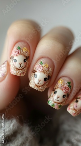 動物のネイルアート