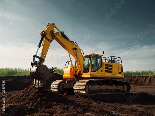 excavator at work
