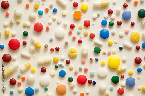 Colorful Pill Assortment