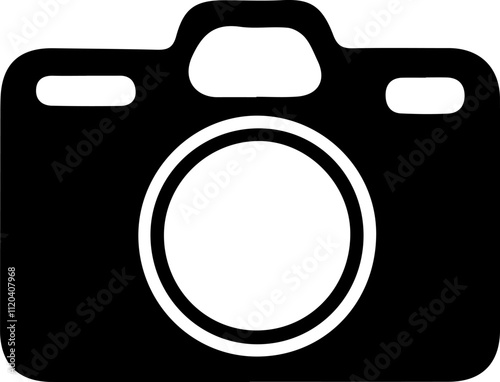 Camera icon . Photo camera in flat style. Camera symbol.

