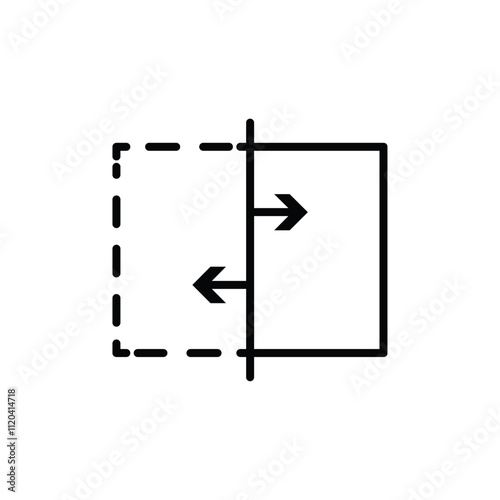 Before after icon Thin line art collection
