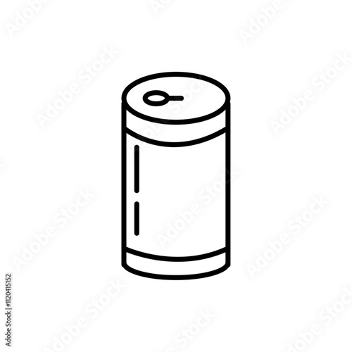 Canned food icon Thin line art collection