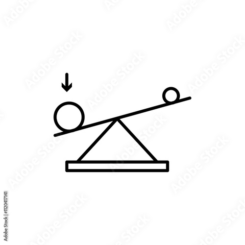 Leverage icon Thin line art collection