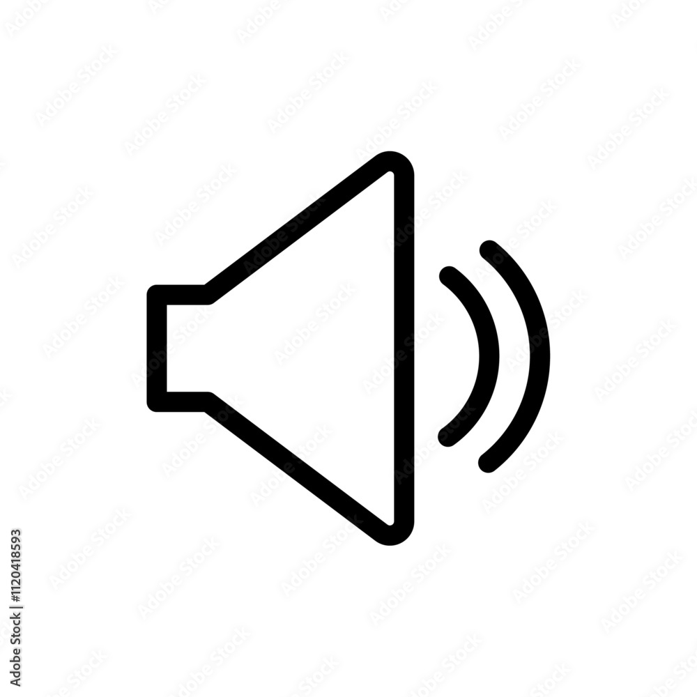 Speaker volume icon Thin line art collection Speaker volume icon Thin line art collection