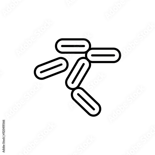 Yeast icon Thin line art collection