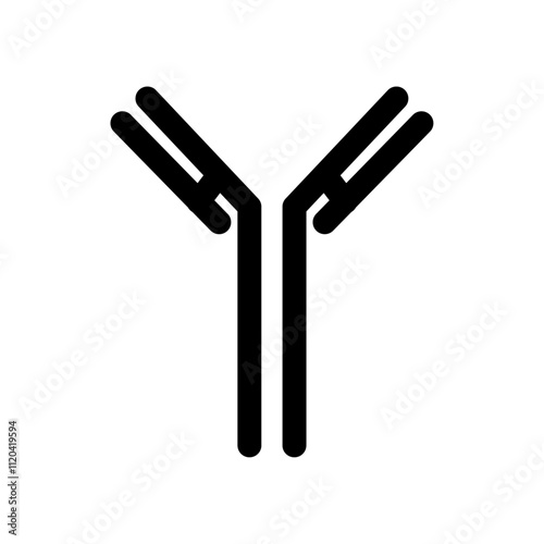 Antibody icon Thin line art collection
