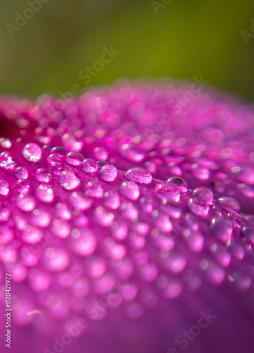 Nature's Tears: Capturing Water Drops on Flowers. Dew on Petals: Nature's Liquid Jewels photo