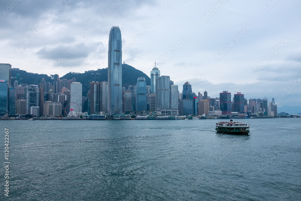 Beautiful view of the Victoria Harbour in Hong Kong Beautiful view of the Victoria Harbour in Hong Kong