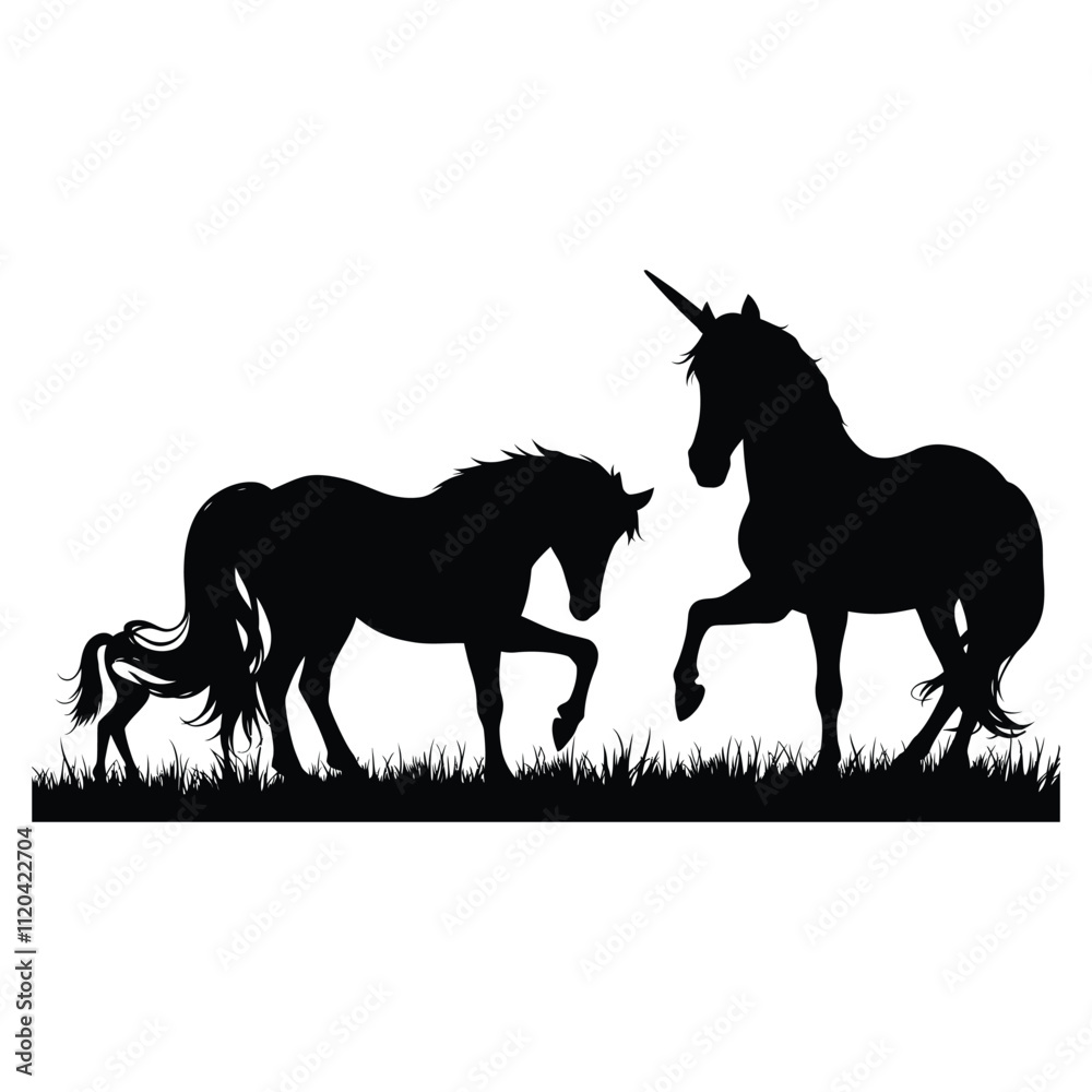 Silhouette of a Unicorn Silhouette of a Unicorn