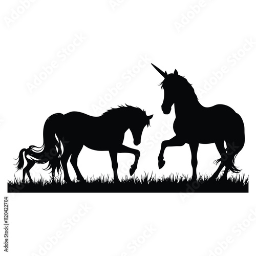 Silhouette of a Unicorn photo