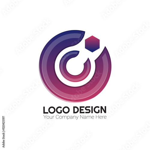 Flat Vector Logo Design Template Element Usable for Business and Branding Logos. photo