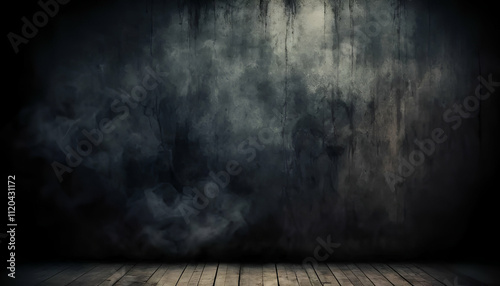 Abstract Smoky Background with Dark and Gray Tones