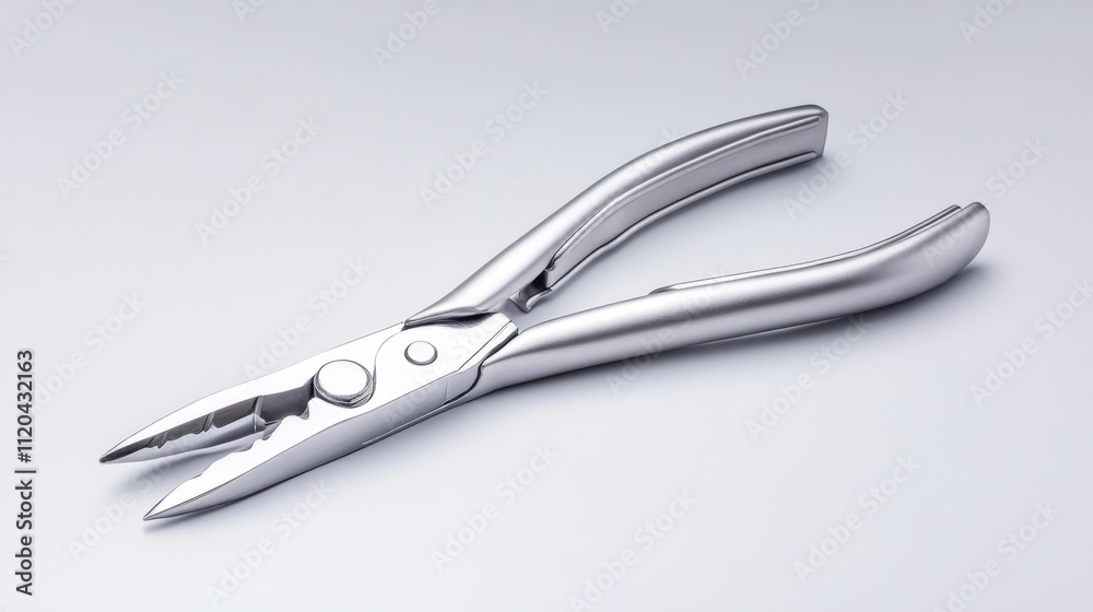 Pliers with rubber handles isolated on a white background. Generative AI Pliers with rubber handles isolated on a white background. Generative AI