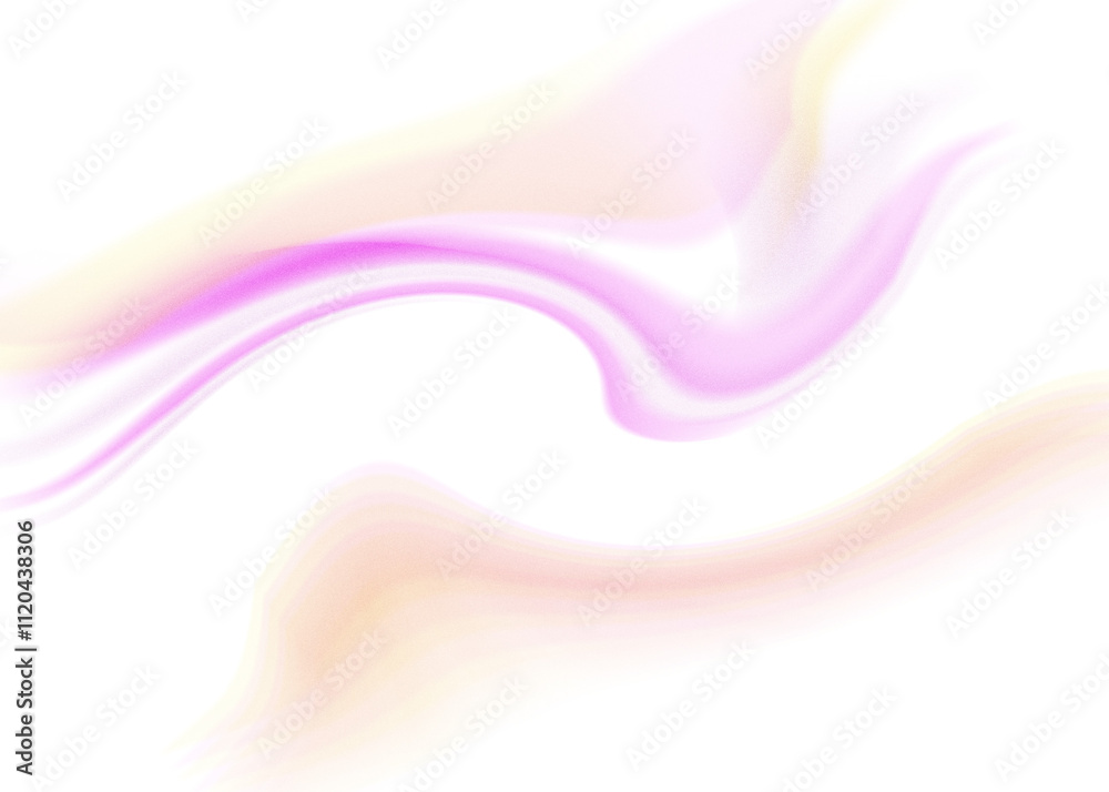 Obraz premium An abstract transparent iridescent color blur design element.