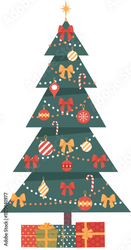 Christmas tree with decoration