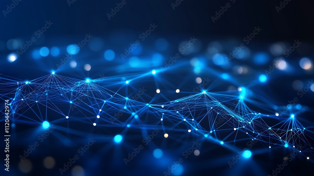 Advanced blockchain network revolutionizing fintech industry background image Advanced blockchain network revolutionizing fintech industry background image