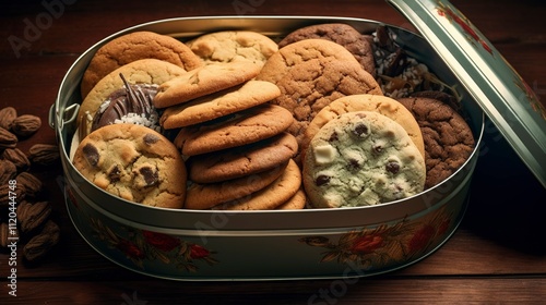 A photo of a selection of freshly baked cookies