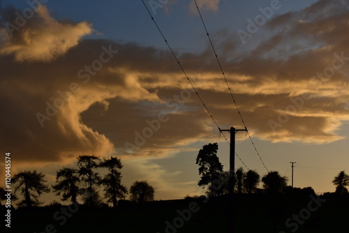 Clouds in the sky.
Bagenalstown(Muine Bheag), County Carlow, Ireland photo