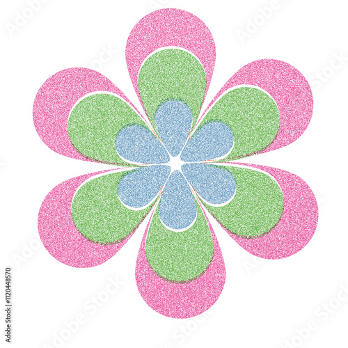 Flower Risograph Shape