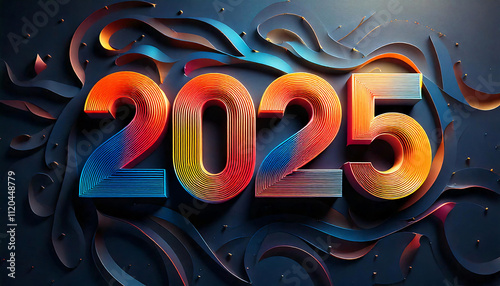 2025 in Color: A Vibrant and Festive Celebration for the New Year