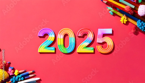 2025 in Color: A Vibrant and Festive Celebration for the New Year