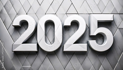 2025 in Silver Chrome: A Shiny and Futuristic Celebration for the New Year