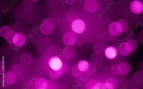 Glowing magenta pink blurry circles bright lights abstract background.