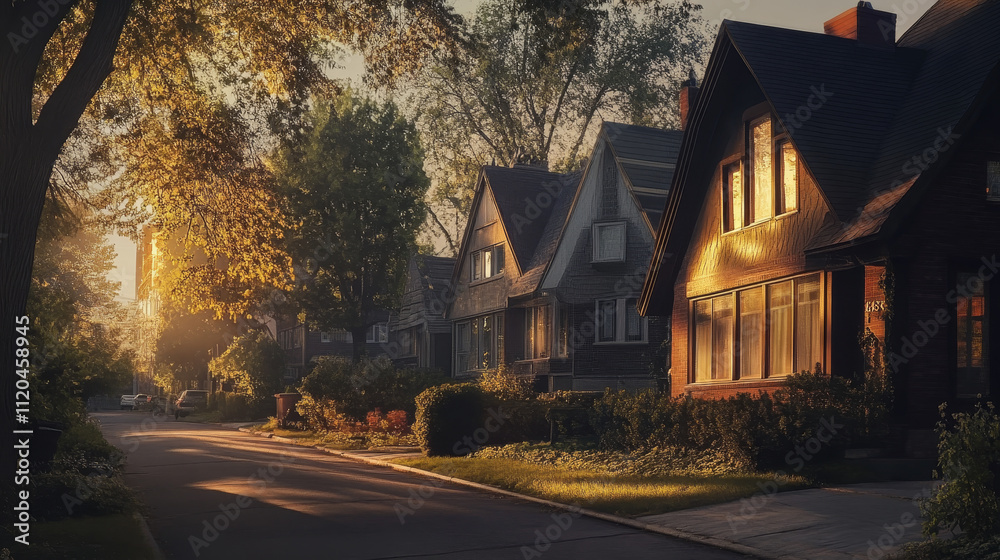 An enchanting scene featuring modern family homes in an urban setting under the soft glow of twilight.
An enchanting scene featuring modern family homes in an urban setting under the soft glow of twilight.