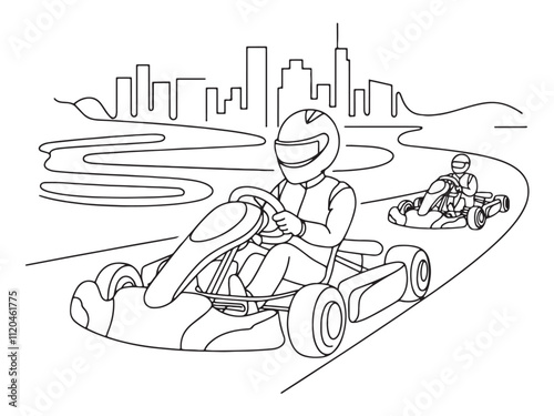 Go kart driving areas in the city where you can go for fun. Art & Illustration