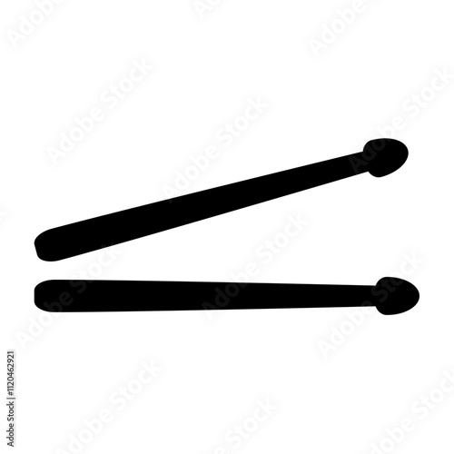 Drumsticks silhouette icon