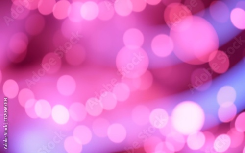 Pink bokeh lights glow bright a shiny abstract blurred background