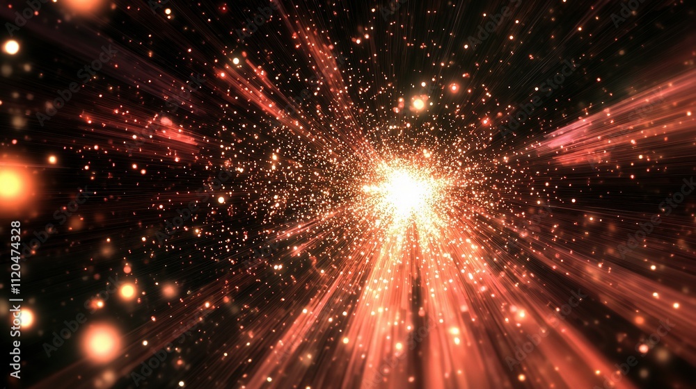 Vibrant Abstract Technology Light Effects in Motion