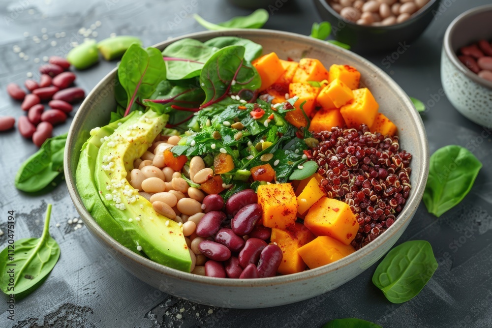 healthy food bowl top view healthy food bowl top view
