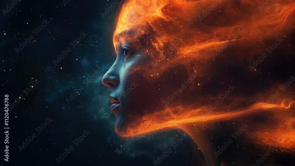 The first human thought conceptual art animation The first human thought conceptual art animation