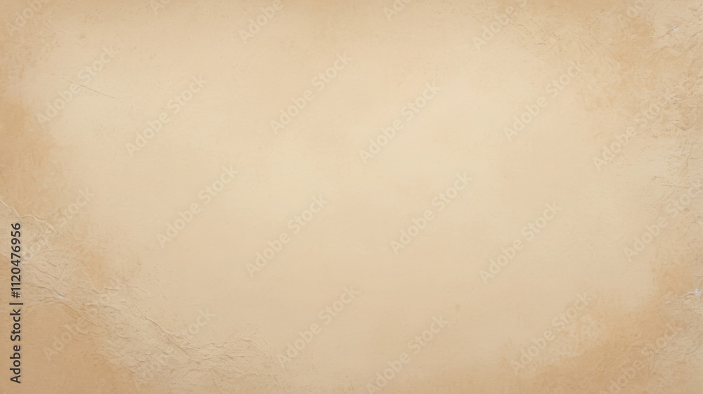 A textured paper background in warm beige tones