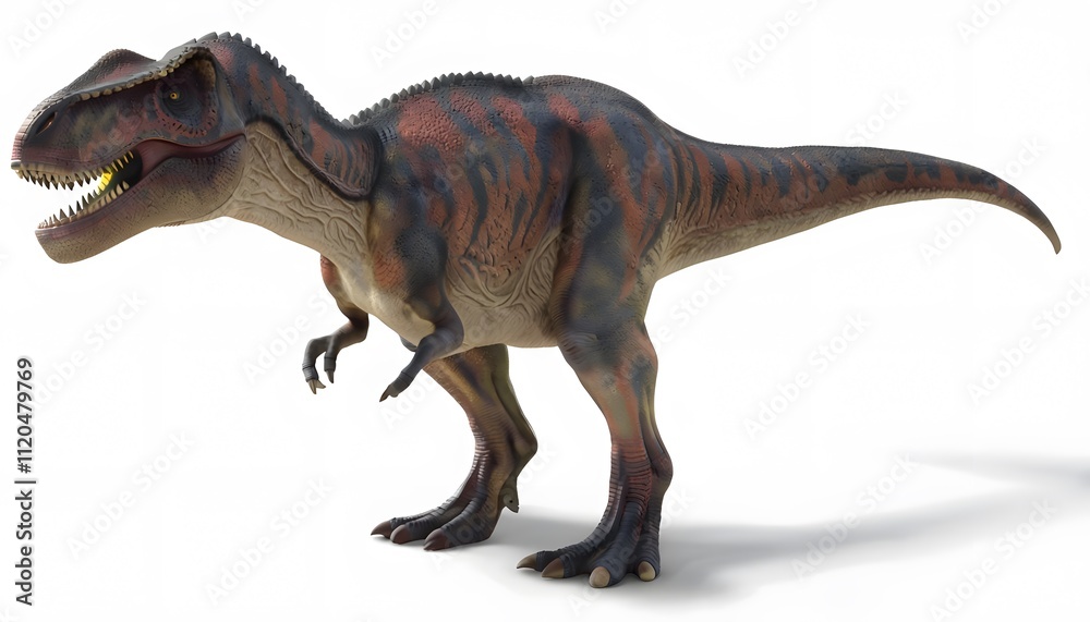 Allosaurus Dinosaur on a White Background Allosaurus Dinosaur on a White Background