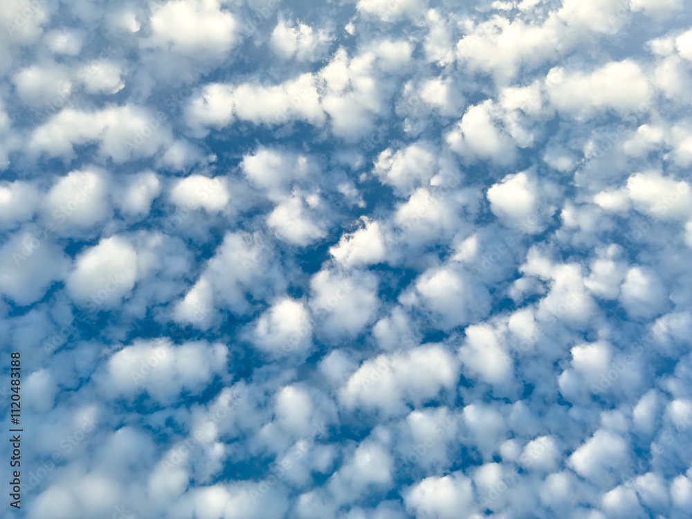 Cloud patterns in blue sky in Tennessee on a summer morning Cloud patterns in blue sky in Tennessee on a summer morning