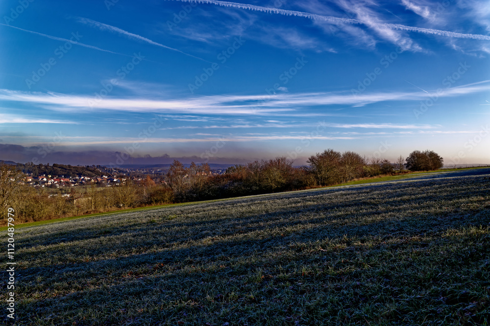 cold winter sunny morning in Bovaria cold winter sunny morning in Bovaria