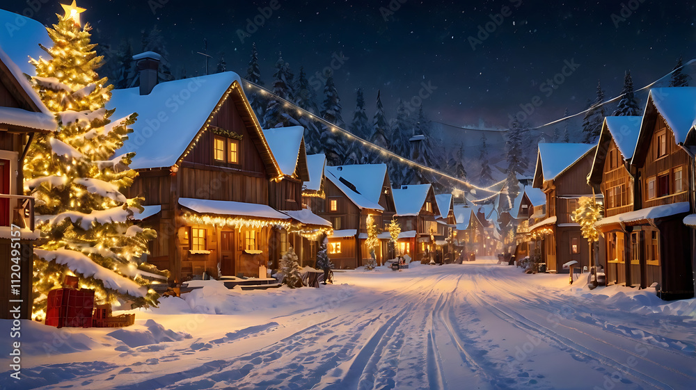 christmas night in the city