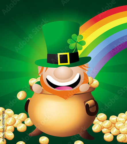 LEPRECHAUN ST PATRICKS DAY 2 - VECTOR ILLUSTRATION